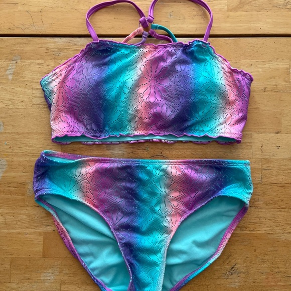Justice Kids Swim Bikini - Purple, Blue, Pink - Picture 1 of 3